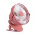 Large Capacity Student Dormitory LED Light Desktop USB Mini Fan